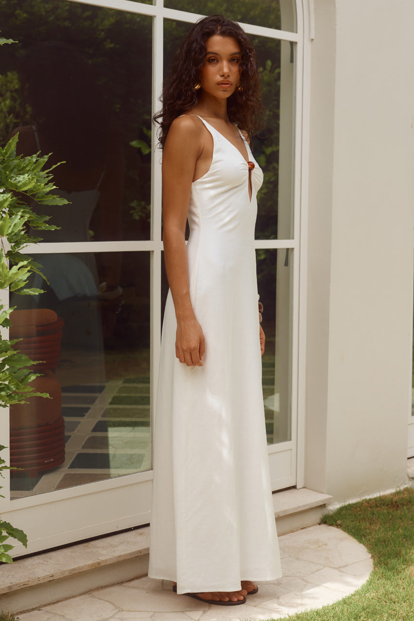UNITY LOW PLUNGE MAXI DRESS - WHITE - UNITYLOWPLUNGEMAXIDRESS-WHITE_-02