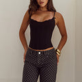 VALERIE LACE TRIM BUSTIER - BLACK