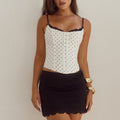 VALERIE LACE MINI SKIRT - BLACK