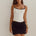 VALERIE LACE MINI SKIRT - BLACK