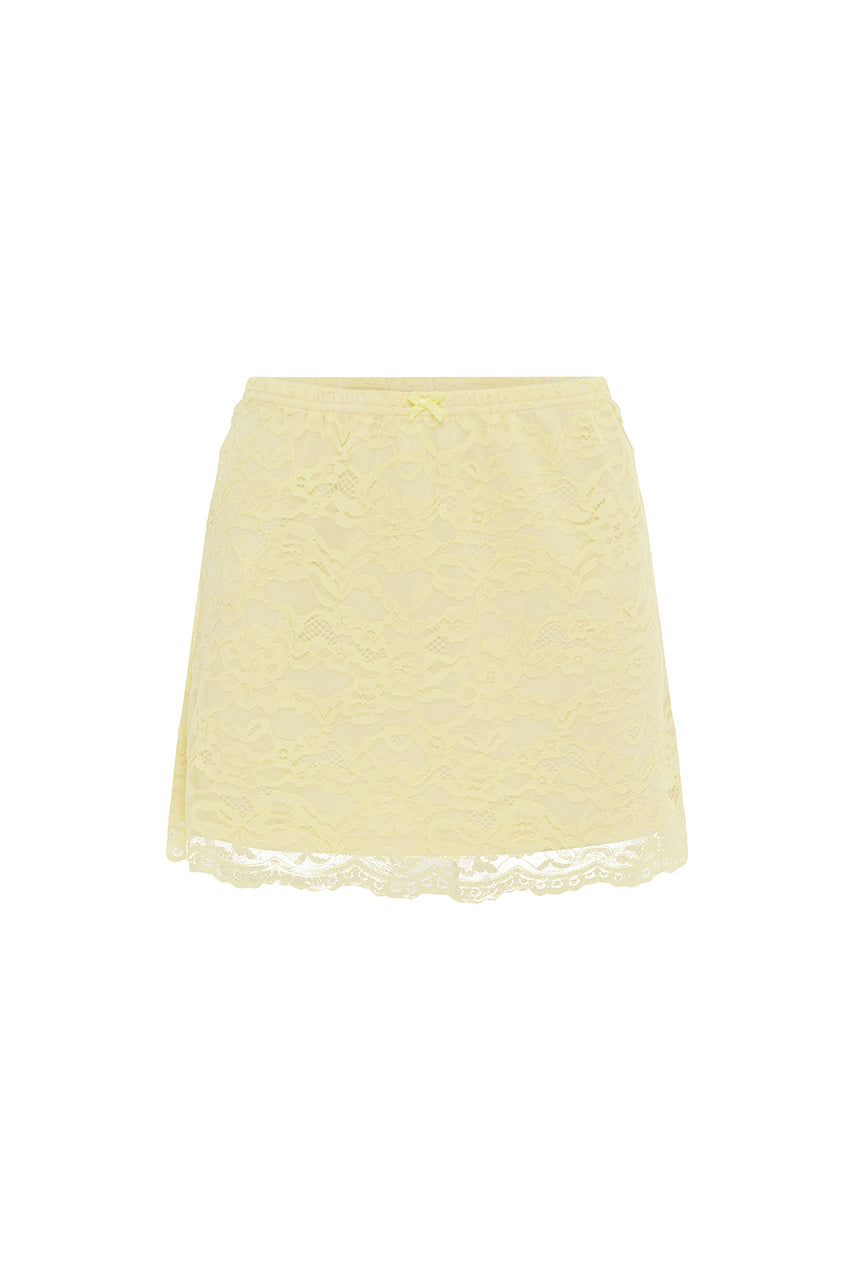 VALERIE MINI SKIRT - LEMON - VALERIEMINISKIRTLEMON