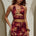 VALLETTA DEEP-V HALTER TOP - ELIANA RED