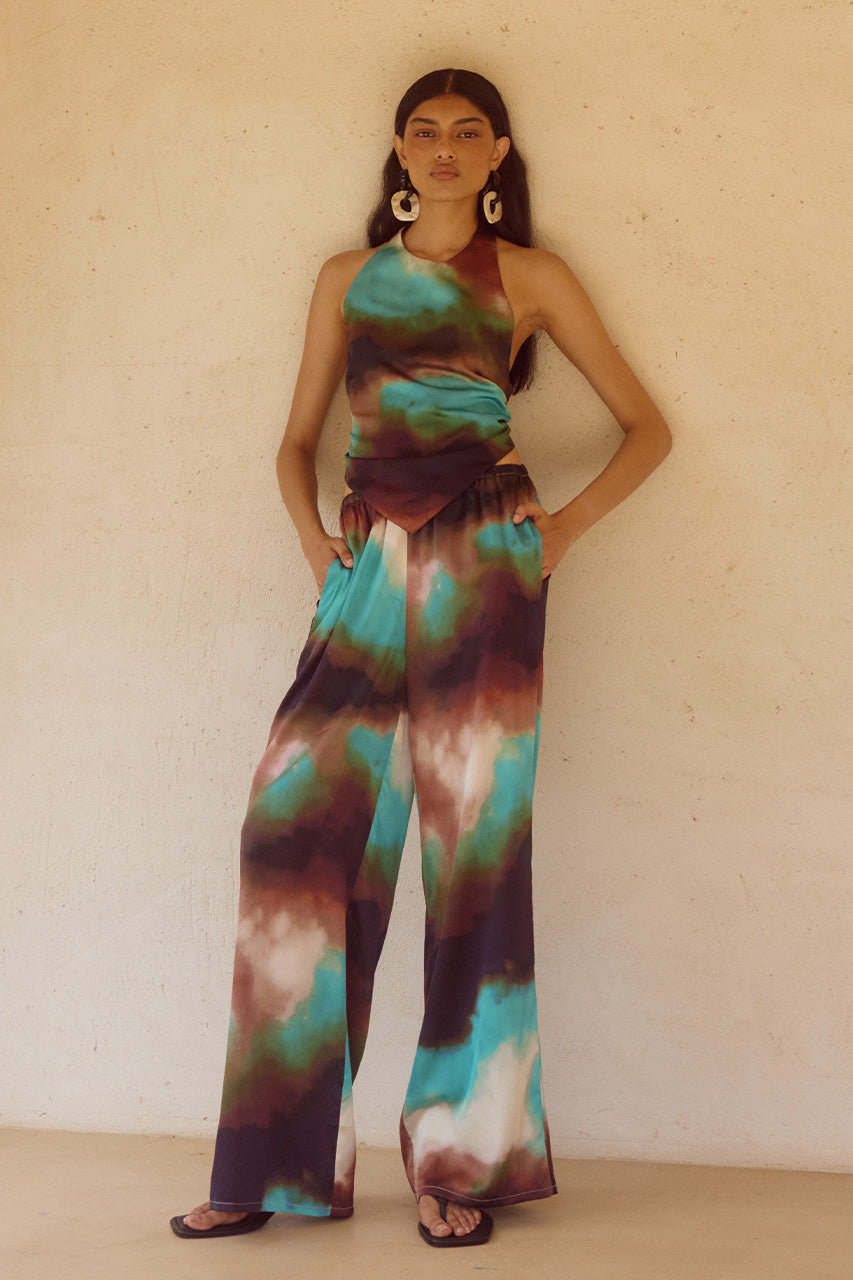 VEGA PALAZZO PANT - VEGA CHOCOLATE - VEGAHALTERTOPVEGACHOC_5
