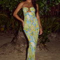 VELZY STRAPLESS DRESS - ANACAPRI LEMON
