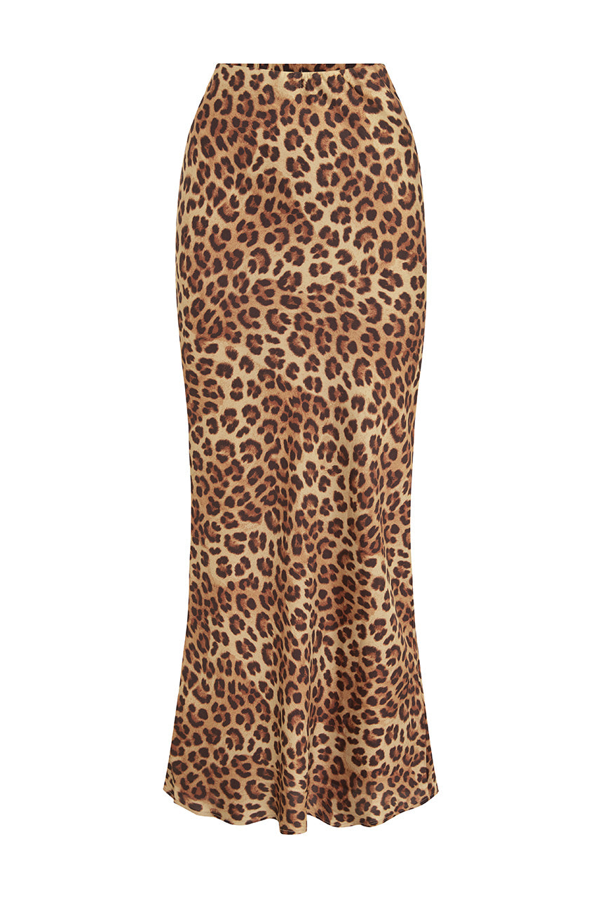 VERITY MAXI SKIRT - LEOPARD PRINT - VERITYMAXISKIRTLEOPARDPRINT