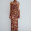 VERITY MAXI SKIRT - LEOPARD PRINT