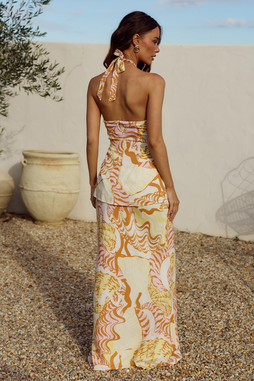 VICTORIA BIAS CUT MAXI SKIRT - TAHITI PINK - VICTORIAKNOTTOPXVICTORIABIASCUTMAXISKIRT-TAHITIPINK-09