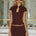 VIENO FITTED MINI SKORT - BITTER CHOCOLATE