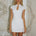 VIENO KEYHOLE FITTED TOP - WHITE