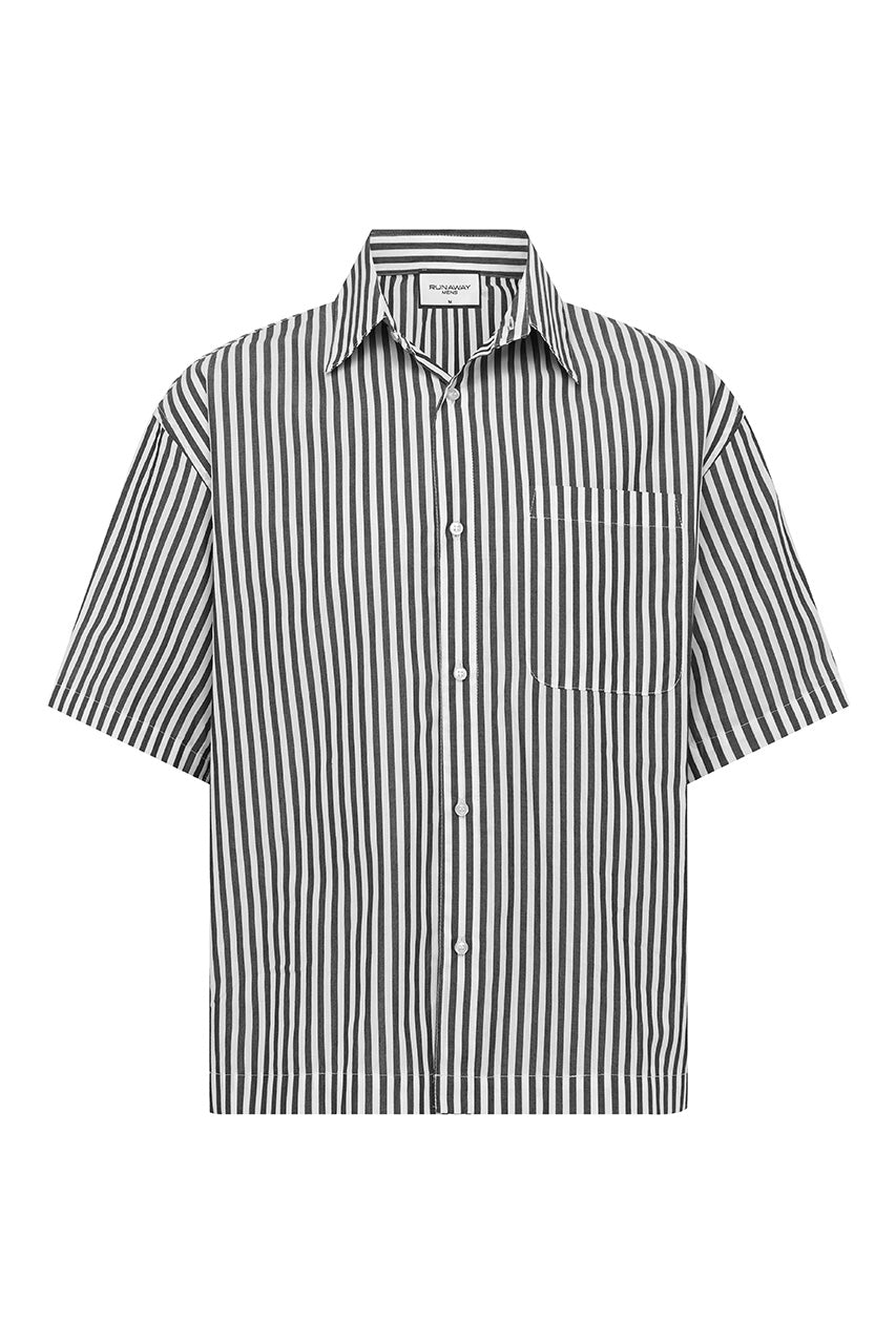 VINCENZO SHIRT - BLACK/WHITE STRIPE - VINCENZOSHIRT_39670da9-0776-4349-9b32-2f45d19053ec