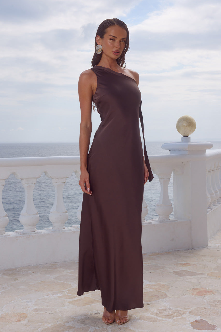 VIOLA ONE SHOULDER MAXI DRESS - BITTER CHOCOLATE - VIOLAONESHOULDERMAXIDRESS-BITTERCHOCOLATE_2