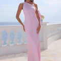 VIOLA ONE SHOULDER MAXI DRESS - PETAL
