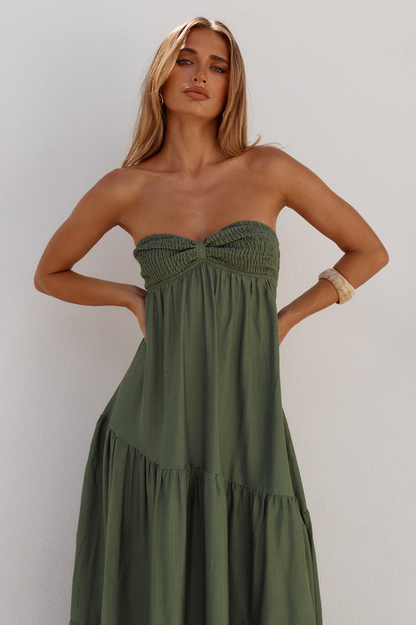 VITTORIA STRAPLESS MAXI DRESS - FERN - VITTORIASTRAPLESSMAXIDRESS-FERN-1