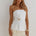 VIVIANA STRAPLESS FLARE TOP - WHITE