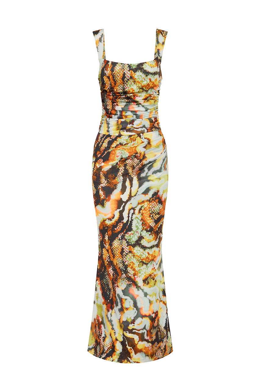 VIVIAN MAXI DRESS - SONARA PRINT - VIVIANMAXIDRESSSONARAPRINT