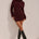 VIVIENNE KNIT MINI SKIRT - WINE