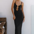 NORMANI MIDI DRESS - BLACK