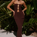 BROZALIA MAXI SKIRT - CHOCOLATE