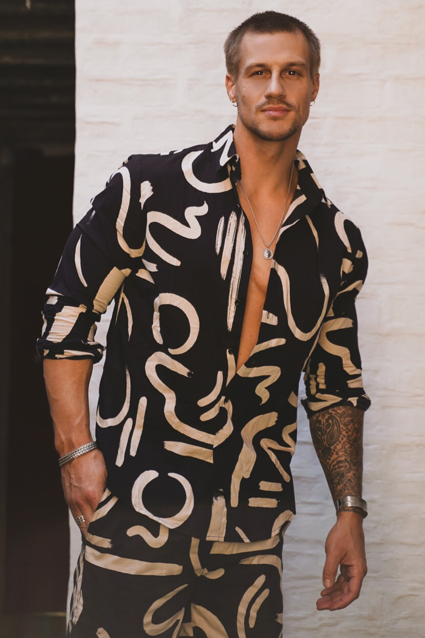 MEN'S L/S SHIRT - YORK BLACK