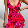 ROMELLY MINI DRESS - PINK FLORAL