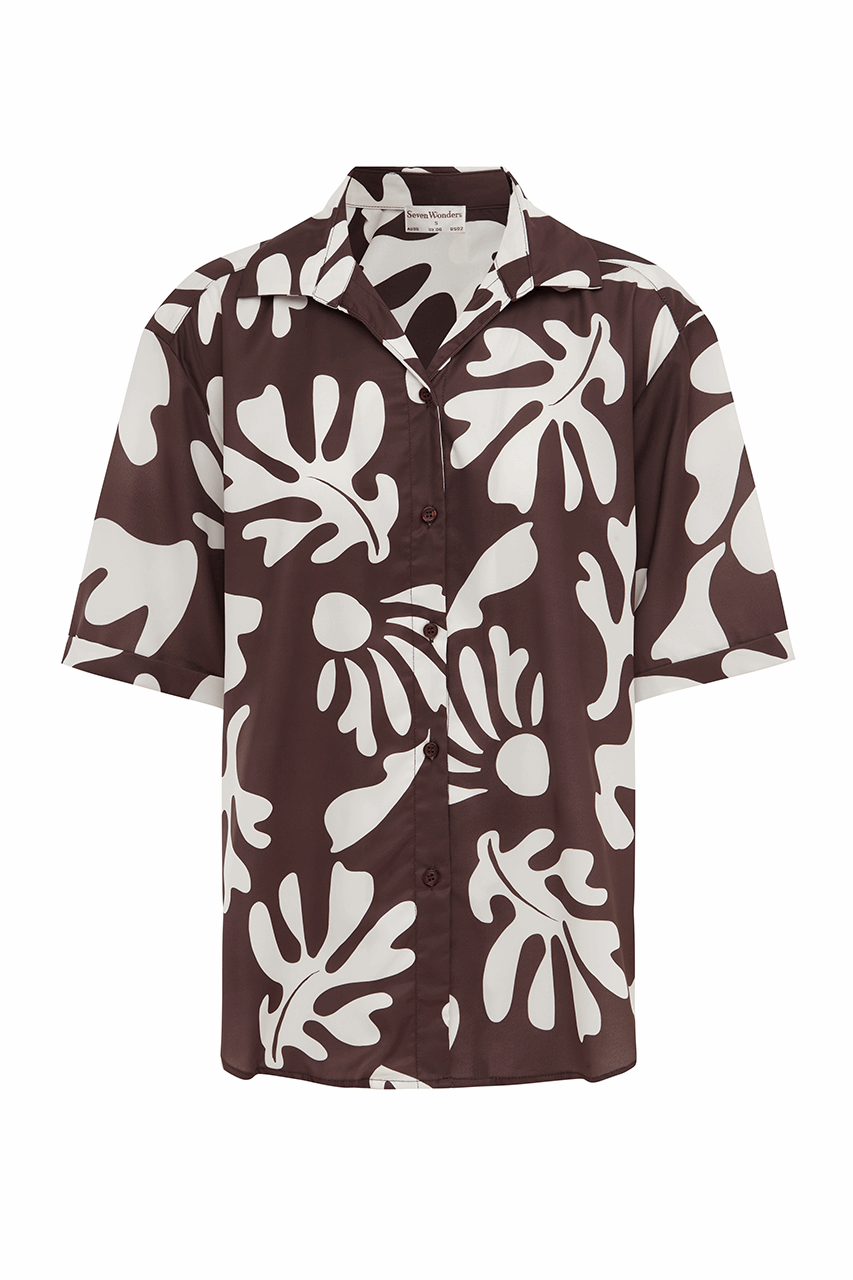 ACADIA SHORT SLEEVE SHIRT - CHOCOLATE BOTANICA - WEBRESIZED52_1c04bcf6-77e0-46ce-8072-3a1f50ab3dc8