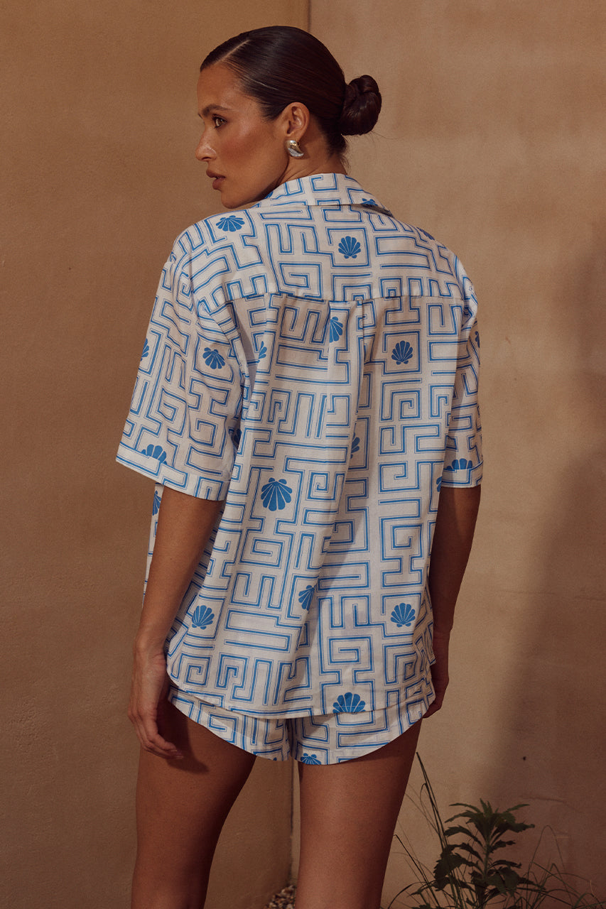 ARIENZO SHORT - BLUE/WHITE