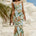 SERINA LACE MAXI DRESS - BLUE FLORAL