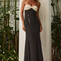 CECILIA STRAPLESS MAXI DRESS - BLACK