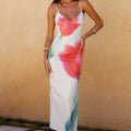 EMERA MIDI DRESS - RED FLOWER