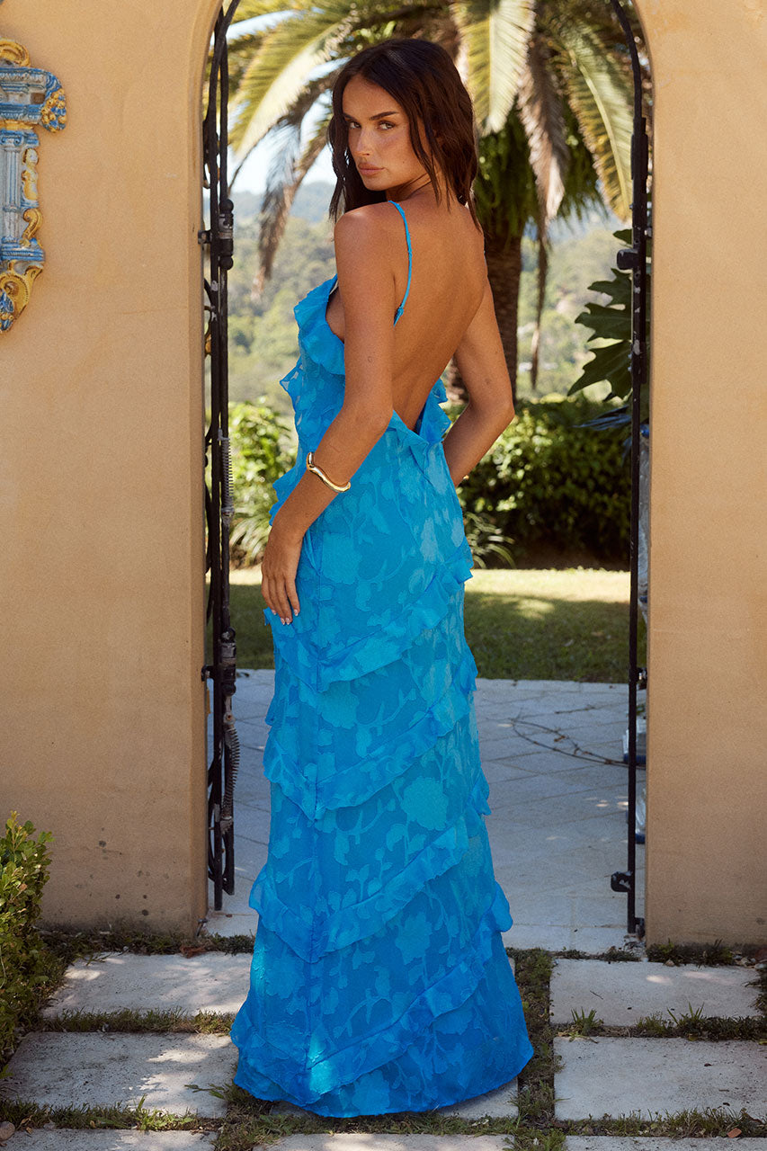 MANDEVILLA MAXI DRESS - AQUA