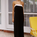 LYDIA MAXI DRESS - BLACK/SAND