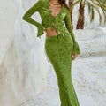 ZAIDA MAXI SKIRT - APPLE