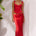 OURA MIDI SKIRT - RED