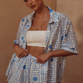 ARIENZO SHORT - BLUE/WHITE