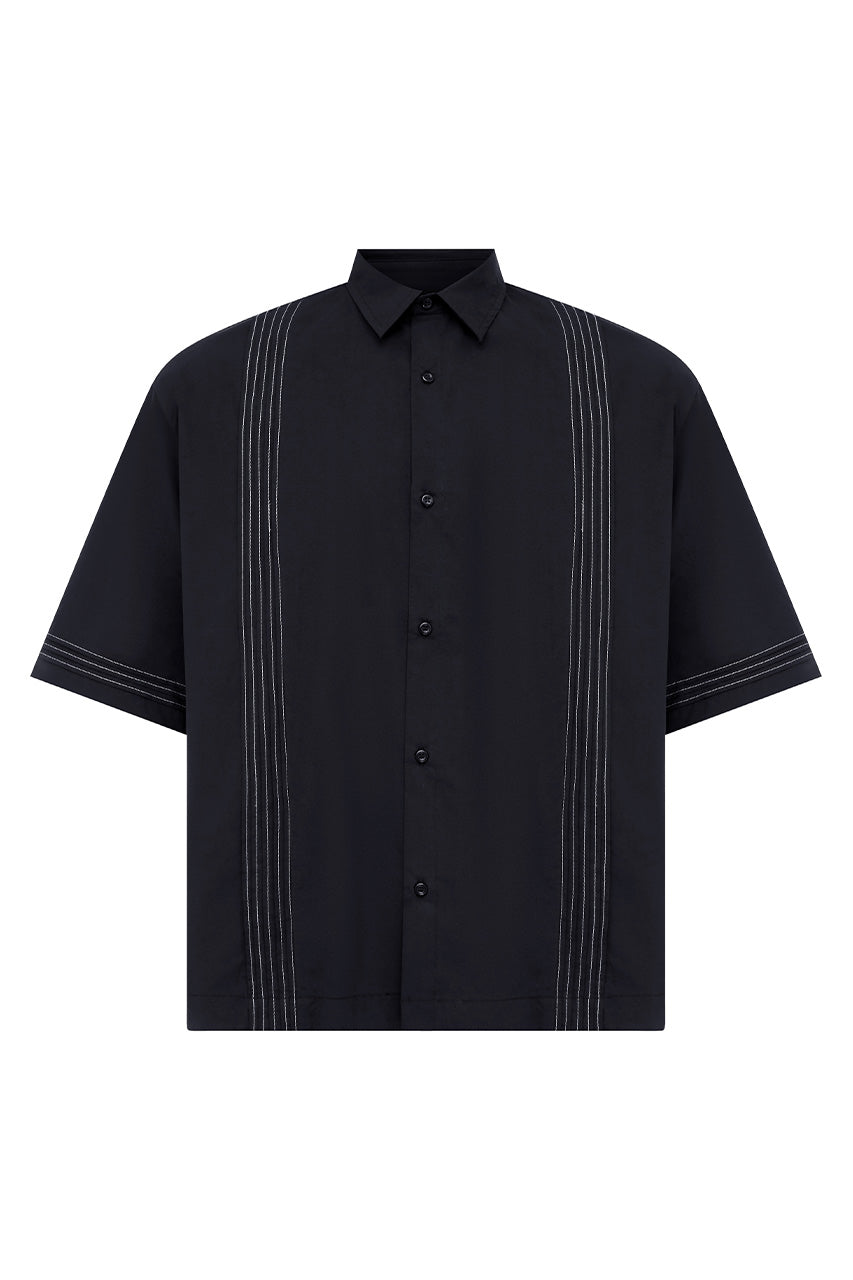 WESTERN SHORT SLEEVE SHIRT - BLACK - WESTERNSHORTSLEEVESHIRT-BLACK-5_ab57b165-780e-45e1-b3c7-c924688c7190