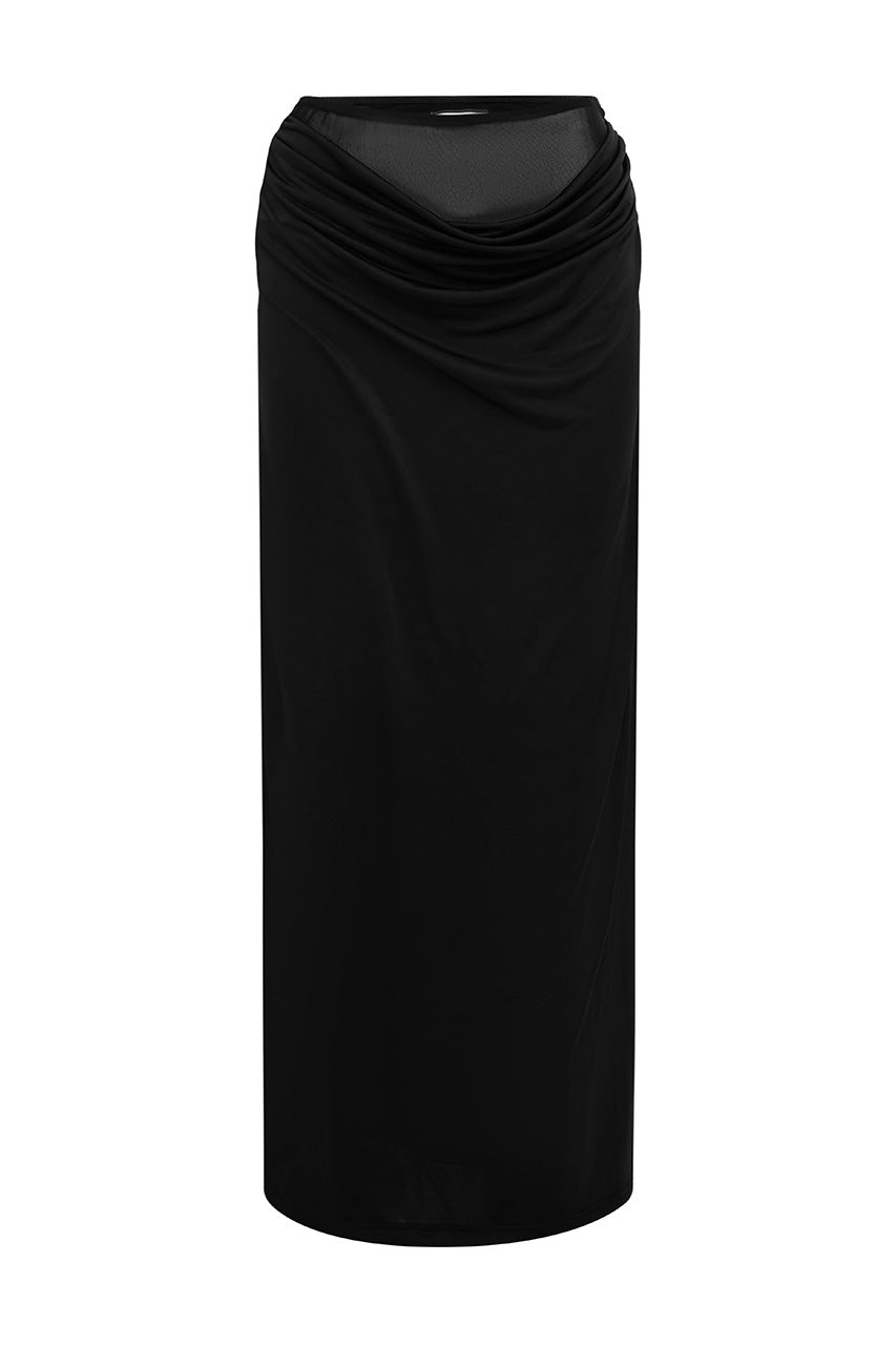 WILONA MAXI SKIRT - BLACK - WILONAMAXISKIRTBLACK
