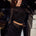 WILONA SLEEVED COWL TOP - BLACK