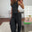 HEATHER PANT - BLACK PINSTRIPE