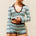 XYLA LOW WAIST KNIT HOT SHORTS - XYLA CHOCOLATE STRIPE