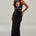 XYLIA HALTER LOW PLUNGE MAXI DRESS - BLACK