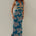 XYLIA HALTER LOW PLUNGE MAXI DRESS - DANTE TEAL