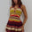XYLIA HALTER LOW PLUNGE MINI DRESS - ANABELL RED