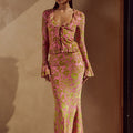 ZAIDA MAXI SKIRT - PINK