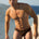 ZANDER PLAIN SWIM BRIEF - CHOCOLATE