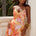 ZANZI HALTER ASYMMETRIC MINI DRESS - CORALI ORANGE