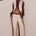 ZARA TAILORED PANT - WINE STRIPE