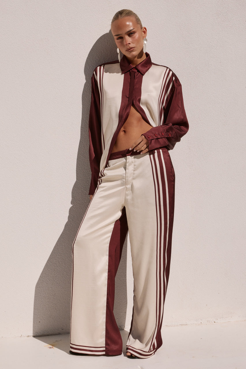 ZARA TAILORED PANT - WINE STRIPE - ZARASLEEVEDSHIRTXZARATAILOREDPANT-WINESTRIPE-10
