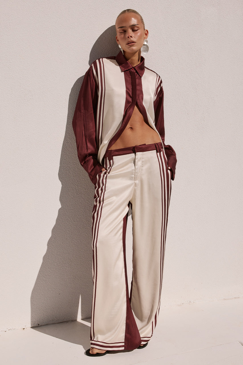 ZARA TAILORED PANT - WINE STRIPE - ZARASLEEVEDSHIRTXZARATAILOREDPANT-WINESTRIPE-11