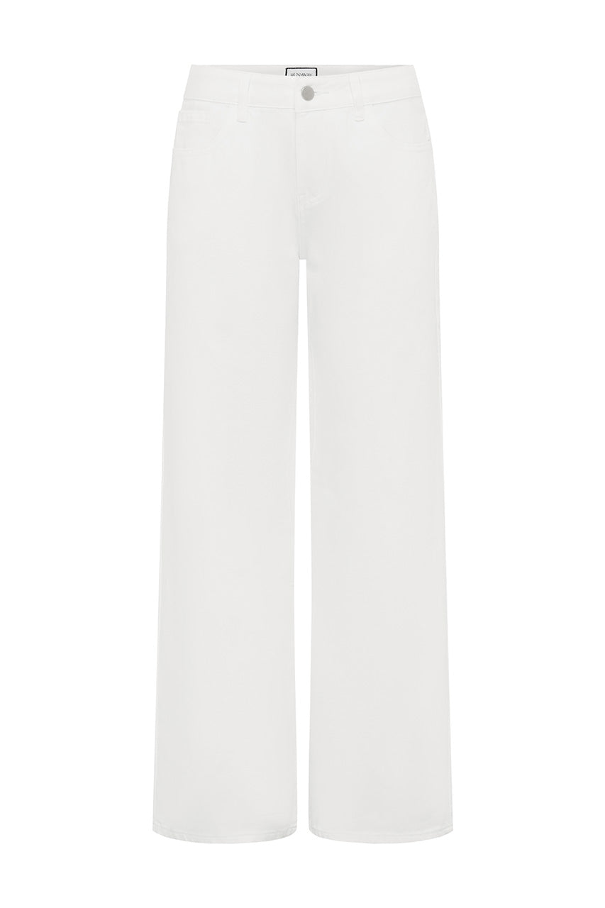ZAVI STRAIGHT LEG JEANS - WHITE - ZAVISTRAIGHTLEGJEANSWHITE