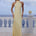 ARABELLE HIGH NECK MAXI DRESS - BUTTERMILK